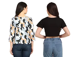 Iconic Deeva Girl's Tops Combo of Two Designer Casual Wear Top's for Women's-thumb1