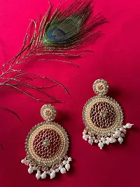 Iconic Deeva Combo Of 2 Earrings. Mirror Work Traditional Combo For Women & Girls - Set Of 2-thumb4