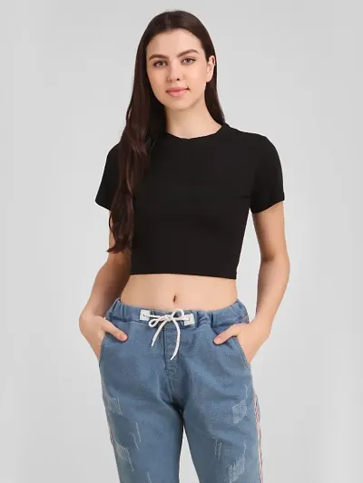 Trendy Hosiery Crop Top for Women