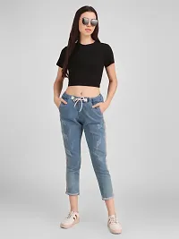 Trendy Hosiery Crop Top for Women-thumb1