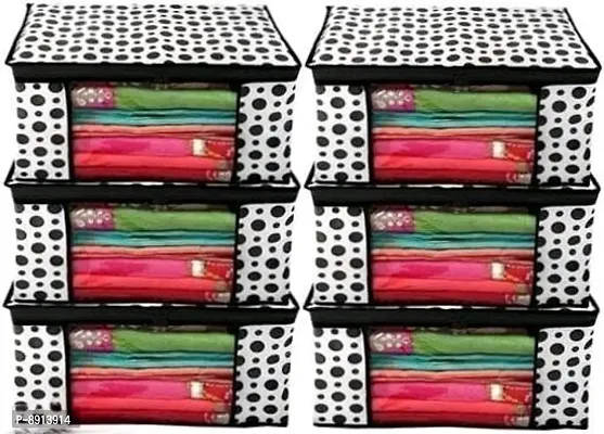 Royal designer Saree cover storage covers-wardrobe organizer for Clothes-Maha saving combo( pack of 6)-thumb0