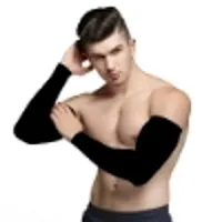 Best selling Mens and Womens Nylon Arm Sleeves Gloves-(Pack of 2)-thumb2
