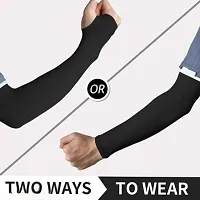 Best selling Mens and Womens Nylon Arm Sleeves Gloves-(Pack of 2)-thumb1