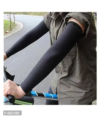Royal rider Lets Slim Full Arm Sleeves with Thumb Hole Hand Cover UV Protection - Pack of 1 Pair