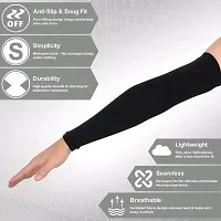Royal rider Lets Slim Full Arm Sleeves with Thumb Hole Hand Cover UV Protection - Pack of 1 Pair-thumb3