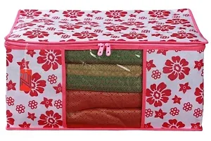 Trendy designer Saree Cover Storage Bags organizer combo( pack of 6)-thumb3