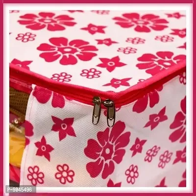 Trendy designer Saree Cover Storage Bags organizer combo( pack of 6)-thumb5