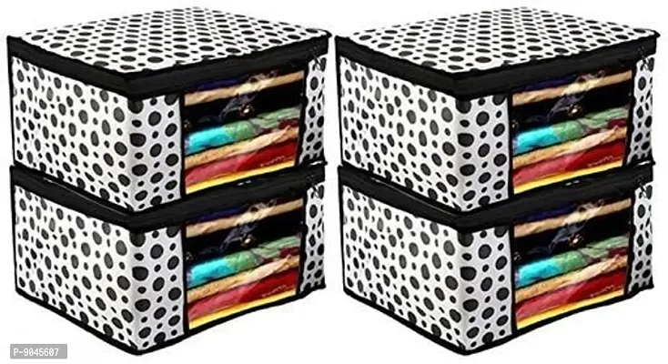 Fancy design Saree Cover Storage Bags organizer combo( Pack Of 4)