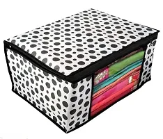 Stylish Black Dot Saree Cover Pack Of 6-thumb2