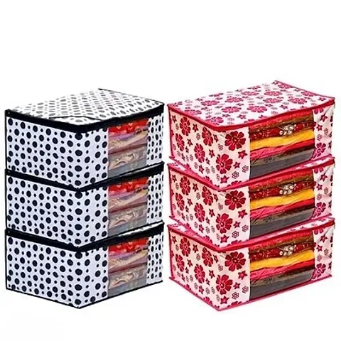 Set of 6- Printed Saree Covers