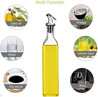 500 ml Glass Oil Dispenser Bottle for Kitchen cooking,vinegar bottle(Pack of 2)-thumb3