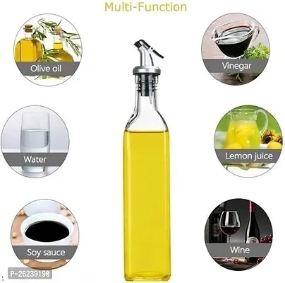 500 ml Glass Oil Dispenser Bottle for Kitchen cooking,vinegar bottle(Pack of 2)-thumb4