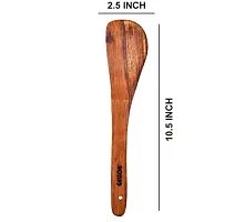 Sheesham Wooden Handmade Dosa Turner For Kitchen With Natural Shine (Set Of 1)-thumb1