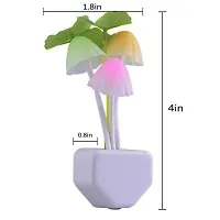 Automatic Mushroom and Flower Color Changing Sensor LED Plug-in Night Bulb Lamp | Home Decor Romantic Illumination Lamp for Home and Office-thumb1