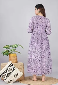 A-Line Blue  Rayon Kurta For Women-thumb1