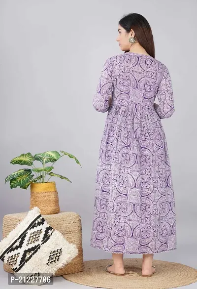 A-Line Blue  Rayon Kurta For Women-thumb2