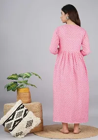 A-Line Pink  Rayon Kurta For Women-thumb2