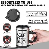 Self-Stirring Mug For Auto Mixing Coffee, Milk, Tea-thumb3