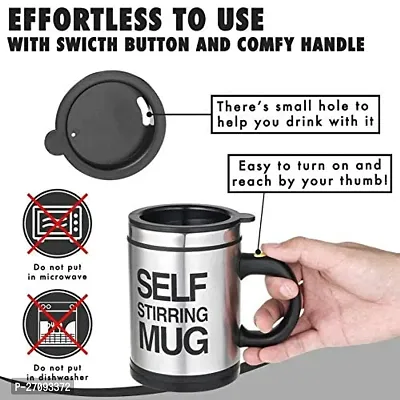 Self-Stirring Mug For Auto Mixing Coffee, Milk, Tea-thumb4