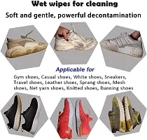 Portable Shoe Cleaner 80 Pieces Wipes For Removing Dirt, Stains of Shoes/Sneakers-thumb2