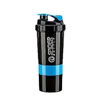 Spider Protein Shaker Bottle For Gym With 2 Storage Compartments (500 ML Capacity)-thumb3