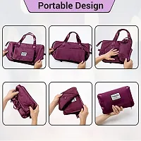 Foldable Travelling Duffel Bag (Purple Color, Pack of 1)-thumb1