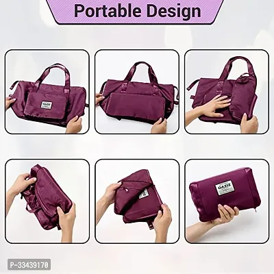 Foldable Travelling Duffel Bag (Purple Color, Pack of 1)-thumb2