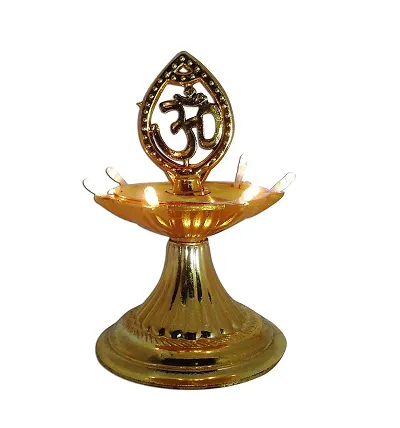 1 Layer Electric Diya Deepak Light Pooja Diya LED Light Mandir Diya for Home Temple Decor Electric Diya AVA842