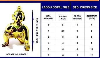 PEACOCK DESIGN (size-2) laddu gopal ji dress pack of 10 pcs (1dress,5nappy,2 mukut,1bistar,1tulsi mala)-thumb1