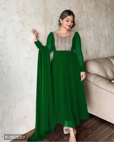 Beautiful Georgette Kurta And Dupatta For Women