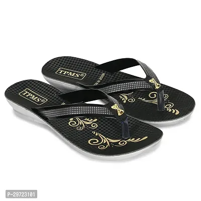 Fancy  Black PU Flip Flops for Woman-thumb0