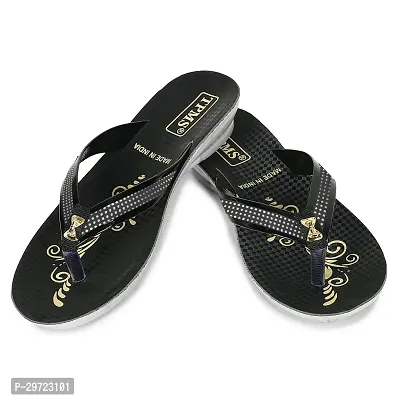 Fancy  Black PU Flip Flops for Woman-thumb4