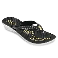 Fancy  Black PU Flip Flops for Woman-thumb4