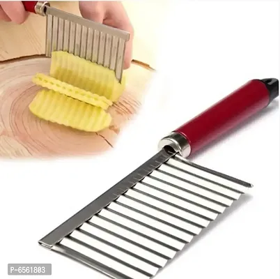 Crinkle Cutting tool Fruit And Vegetable Wavy Chopper Knife-thumb0