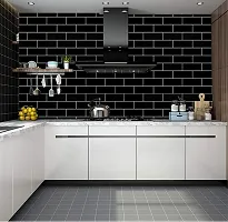 Black Bricks Self Adhesive Wallpaper 200 X 45 CM-thumb2