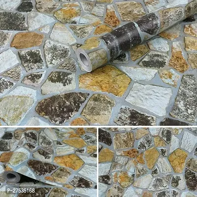 Faux Stones Self Adhesive Wallpaper 200X45CM