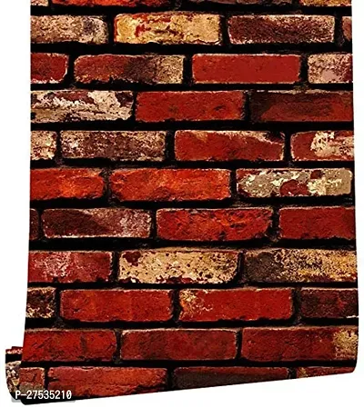 Red Bricks Self Adhesive Wallpaper 200X45CM