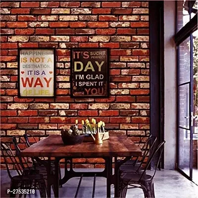 Red Bricks Self Adhesive Wallpaper 200X45CM-thumb4