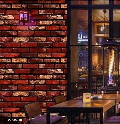 Red Bricks Self Adhesive Wallpaper 200X45CM-thumb2