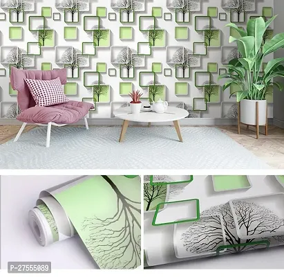 Green Boxes Self Adhesive Wallpaper 200X45 CM