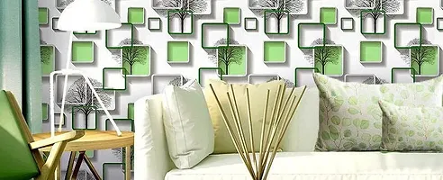 Green Boxes Self Adhesive Wallpaper 200X45 CM-thumb2