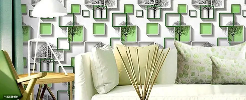 Green Boxes Self Adhesive Wallpaper 200X45 CM-thumb3