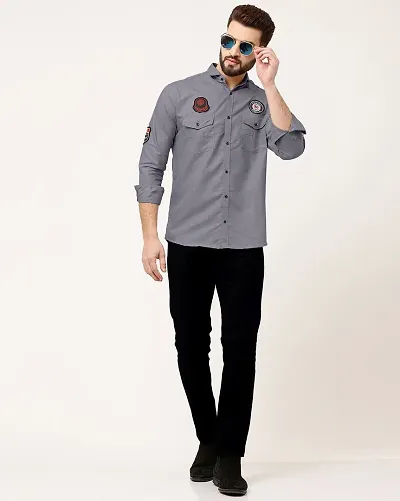 Classic Solid Casual Shirt for Men