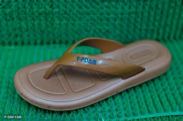 Elegant Brown EVA Solid Flip Flops For Women-thumb0