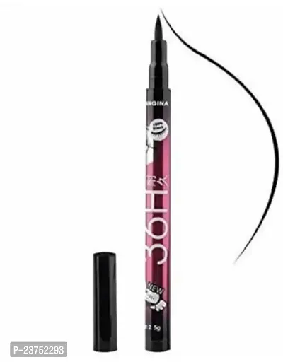 (Easy Kart) 36 H Long Lasting Waterproof Liquid Black Eyeliner.1 Piece.-thumb0