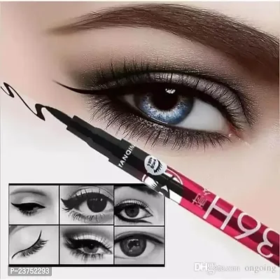 (Easy Kart) 36 H Long Lasting Waterproof Liquid Black Eyeliner.1 Piece.-thumb2