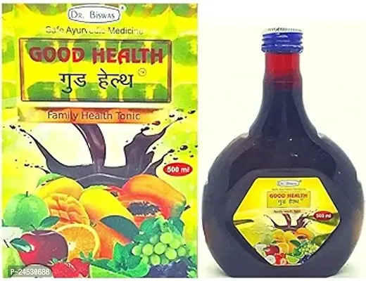 Dr Biswas Good Health Capsule Pack of 2 + Dr Biswas Good Health Tonic Mixed Fruit Syrup 500ml for Unisex Combo Pack-thumb3