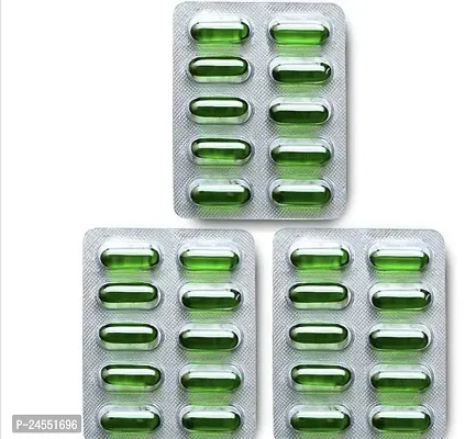 Vitamin E Capsule for Glowing Face, Skin and Hair Nutrition (30 Capsules)(  10*3) Strips-thumb0