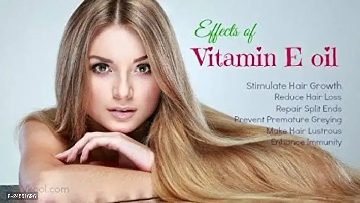 Vitamin E Capsule for Glowing Face, Skin and Hair Nutrition (30 Capsules)(  10*3) Strips-thumb3