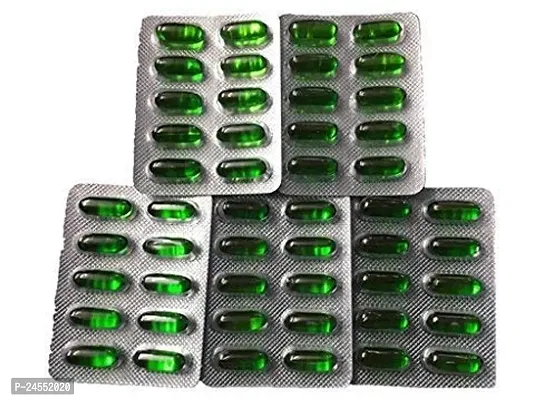 Vitamin E Capsule for Glowing Face, Skin and Hair Nutrition (50 Capsules)(10*5) Strips